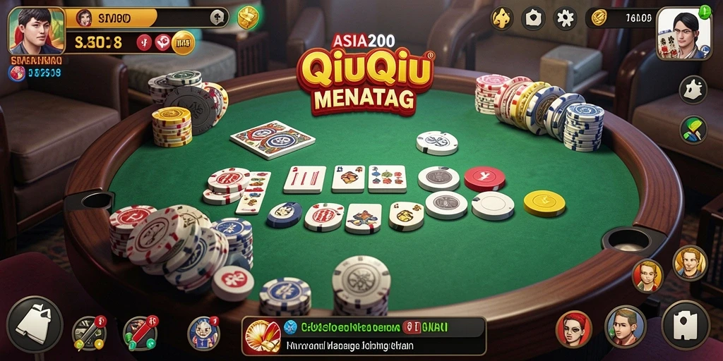 Tampilan gameplay seru QiuQiu di ASIA200