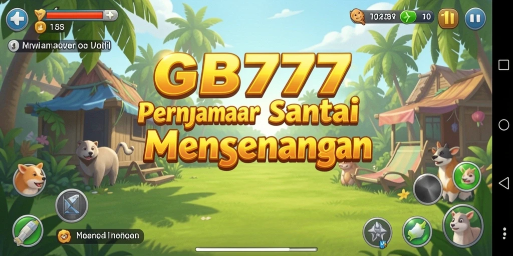 Screenshot utama GB777 menampilkan gameplay santai yang menarik.