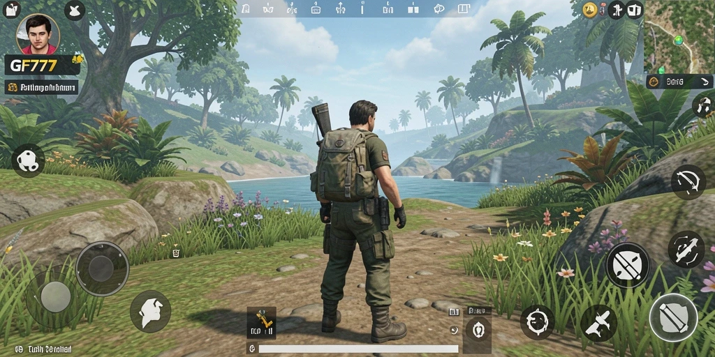 Tampilan gameplay Open World GF777 yang memukau dan dinamis.