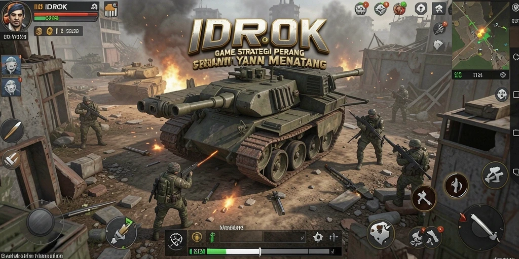 Screenshot gameplay menunjukkan pertempuran epik di IDROK.