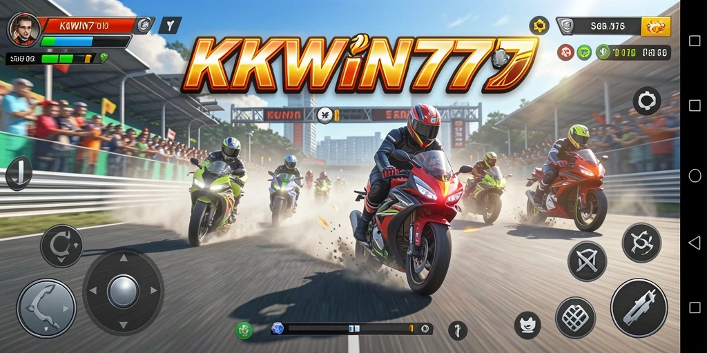 Gameplay seru dengan balapan motor yang menegangkan di KKWIN777.