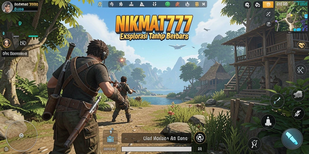Tangkapan layar gameplay NIKMAT777 yang menunjukkan dunia terbuka yang luas.