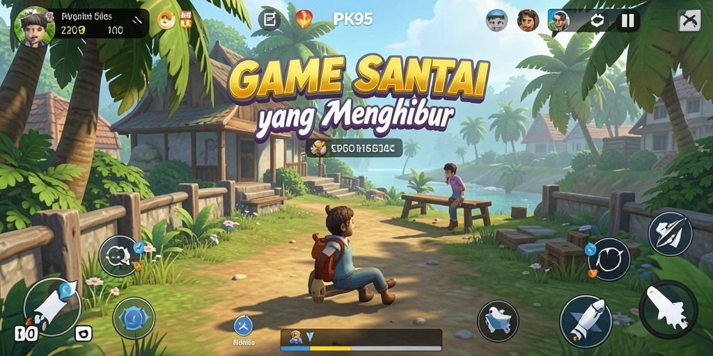 Screenshot gameplay PK95 yang menampilkan keseruan bermain game Casual.