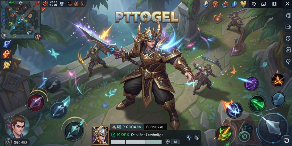 Tampilan seru gameplay PTTOGEL dalam pertempuran MOBA.