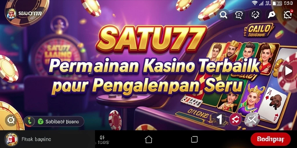 Gameplay menarik SATU77 dengan grafis kasino yang memukau.