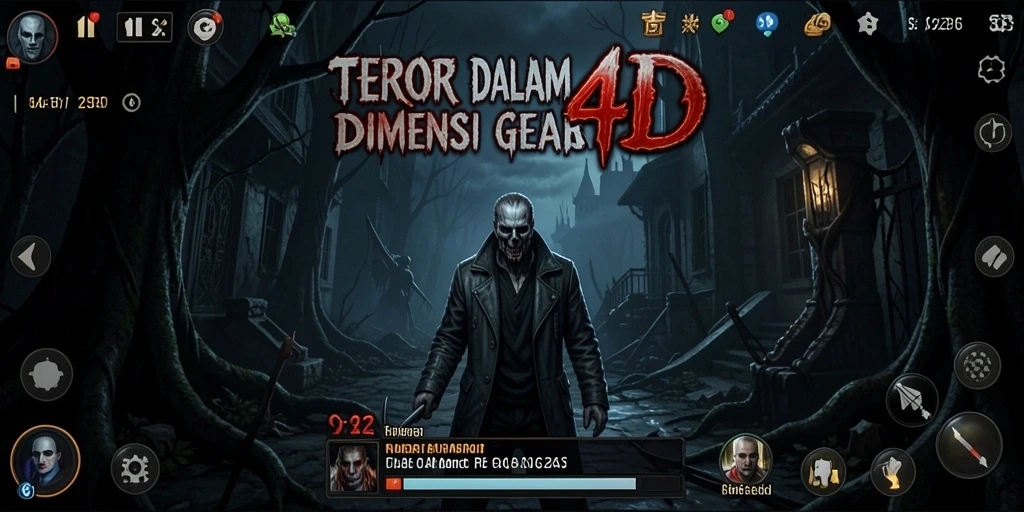 Screenshot menampilkan ketegangan gameplay SINTE4D yang mencekam.